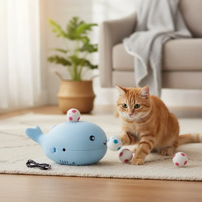 Interactive Cat Toy Automatic Dispenser Engaging Playtime - Image 1